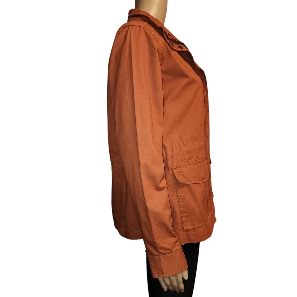 E & M Womens Burnt Orange Utility Jacket Size S - Picture 3 of 15